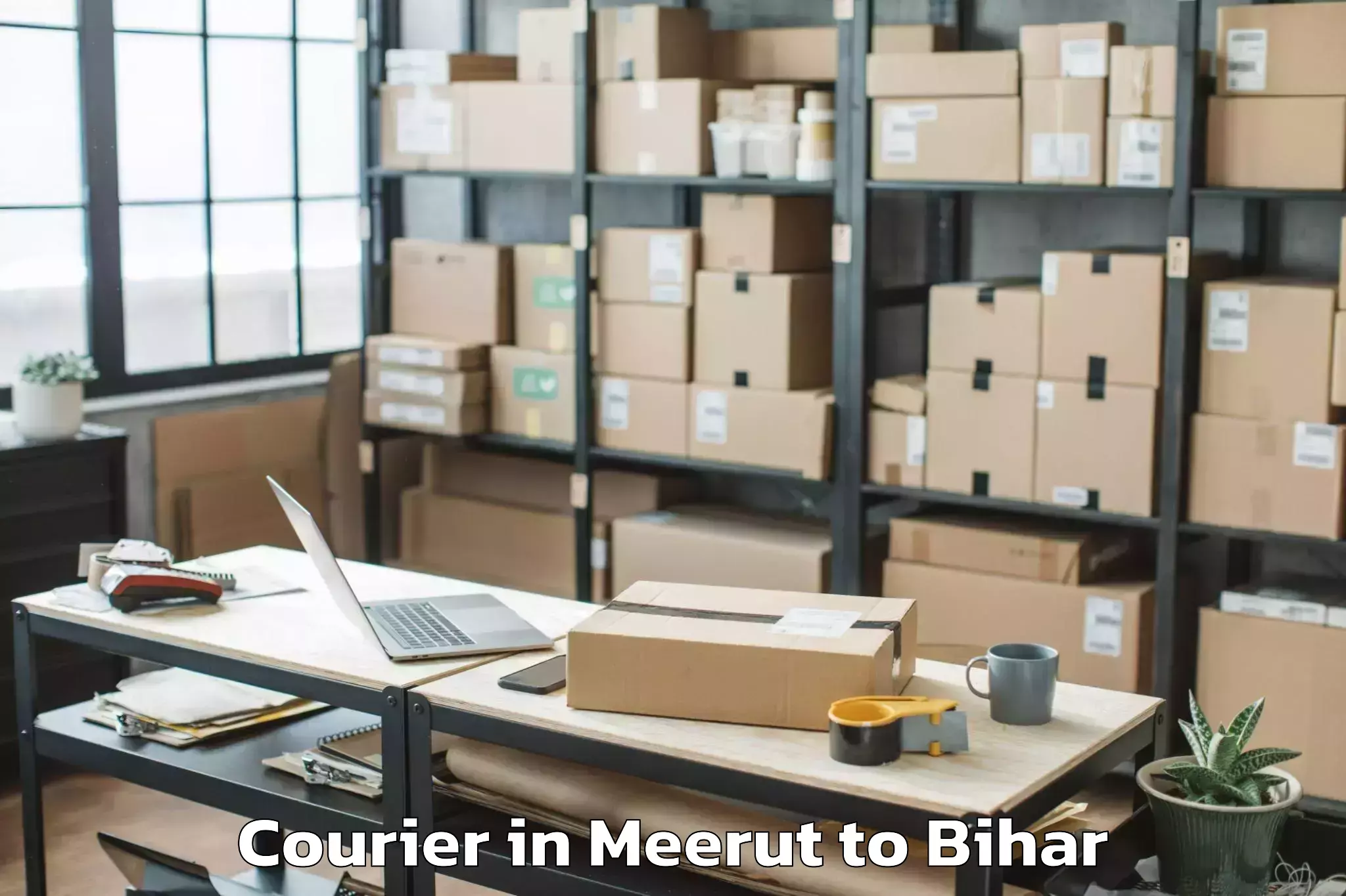 Top Meerut to Mojharia Courier Available